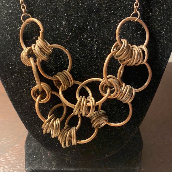 Brass Colored Necklace Adjustable length - Picture 2 of 3